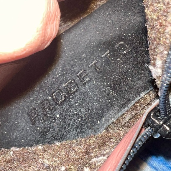 Progetto Quid Made in Italy Black Suede Fleece Lined Cuffed Knee High Boots 37 - Picture 4 of 6